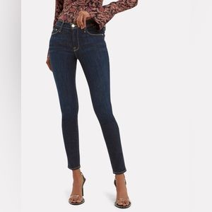 Frame Le Skinny de Jeanne in Dark Denim